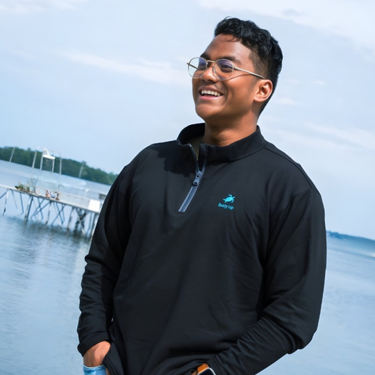 Men’s Bamboo Performance Pullover, Black