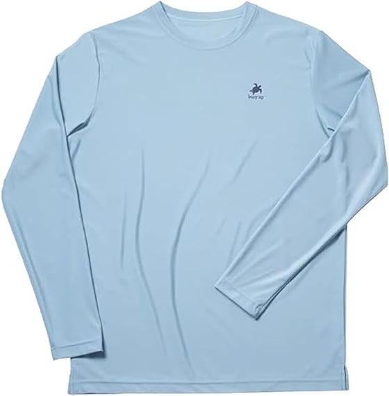Men's Buoy Up Recycled Poly Cactus Blue Long Sleeve t-Shirt