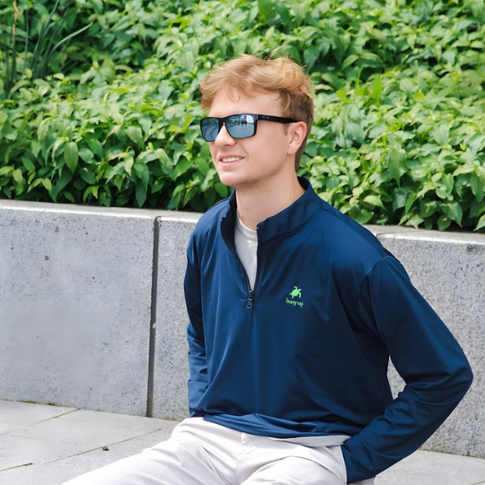 Men's Performance Repreve Recycled  Pullover, Navy