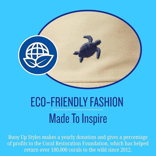 Bucket Hat, Adjustable Cap with Buckle Closure - Eco-Friendly Organic Cotton for Men and Women (Beige)