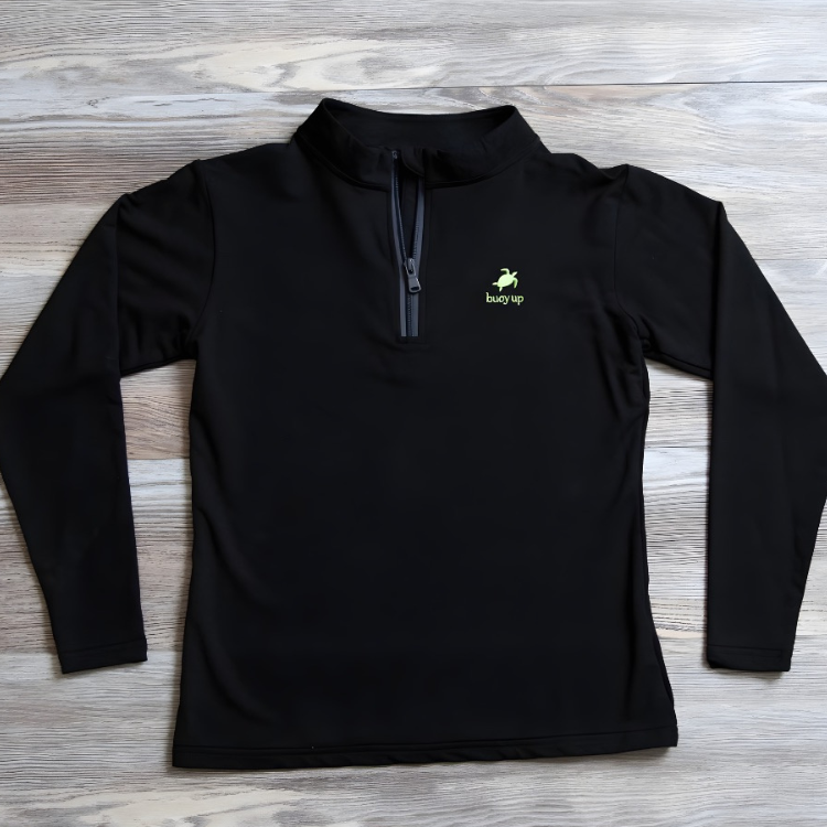 Women’s Bamboo Performance Quarter-Zip Pullover, Black
