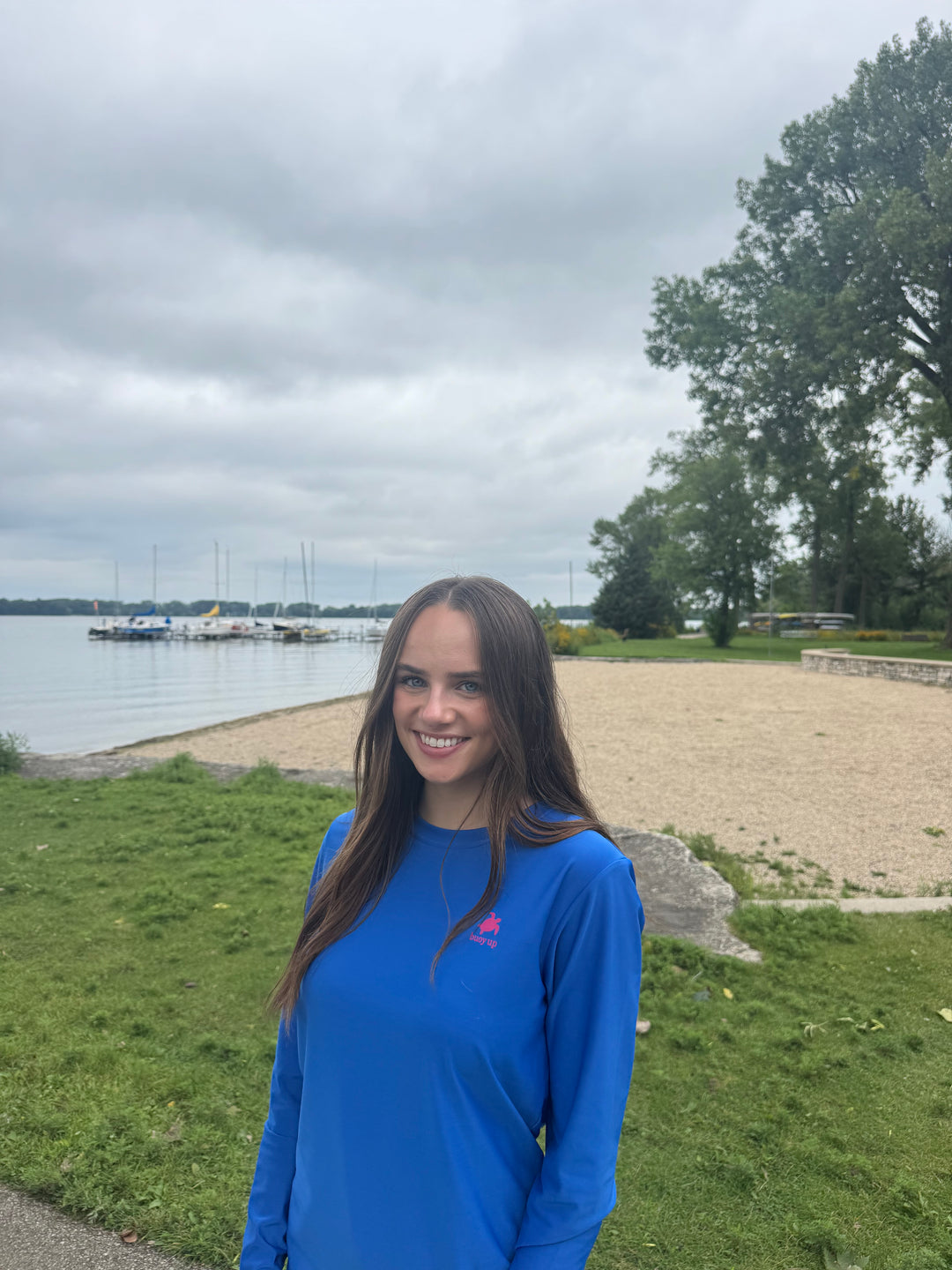 Women’s Buoy Up Recycled Long Sleeve UPF t-Shirt,Royal Blue