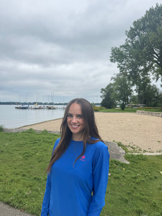 Women’s Buoy Up Recycled Long Sleeve UPF t-Shirt,Royal Blue