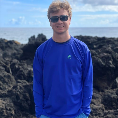 Men's Long Sleeve T-Shirt, Athletic Performance Moisture Wicking Workout and Everyday Comfort Wear T-Shirt, Eco-Friendly Recycled Polyester - UPF 50+ Protection, Royal Blue