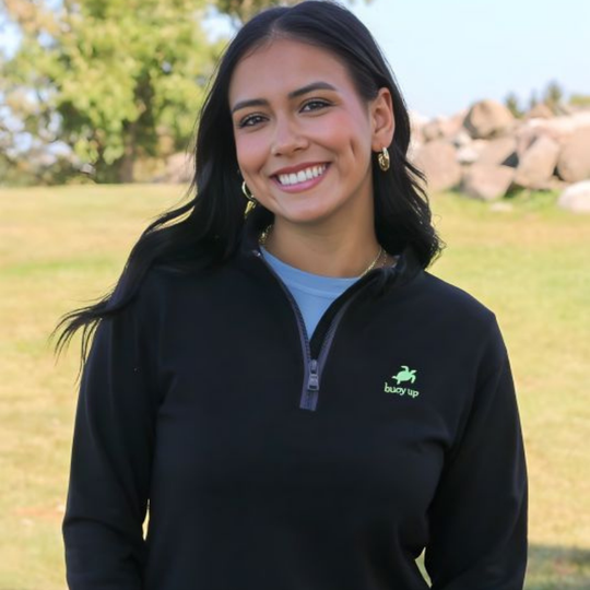 Women’s Bamboo Performance Quarter-Zip Pullover, Black